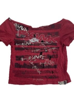 ✰ Hawk Cut Neck Baby Tee ✰